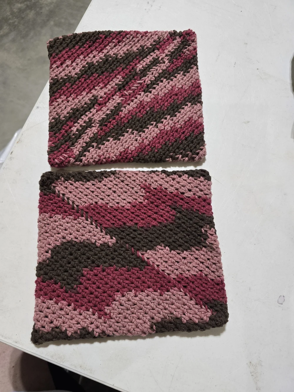 Handmade crocheted hot